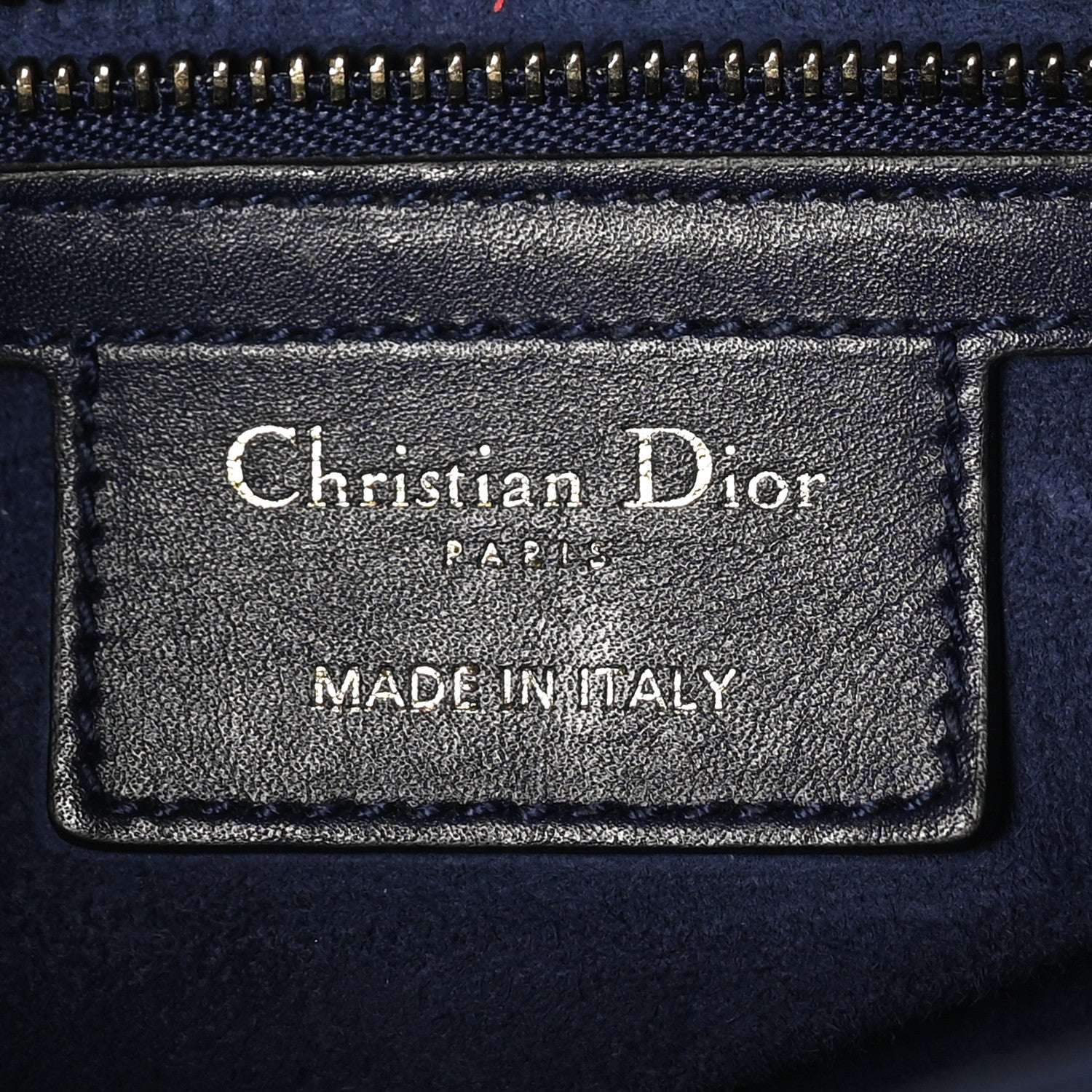 Christian Dior Calfskin Saddle Bag  Indigo Blue 6 of 11