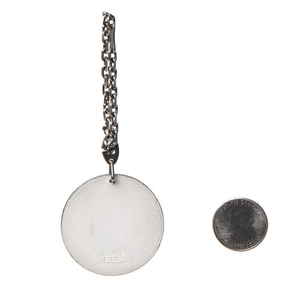 Hermes Swift Panda Key Chain Bag Charm Black White 2 of 7