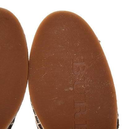 Burberry Canvas House Check Hodgeson Brit Espadrille Flats 39.5 Dark Tan 11 of 13
