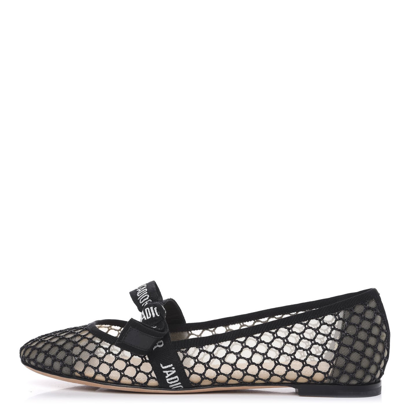 Resille Ribbon Miss J'Adior Ballet Flat 39 Black