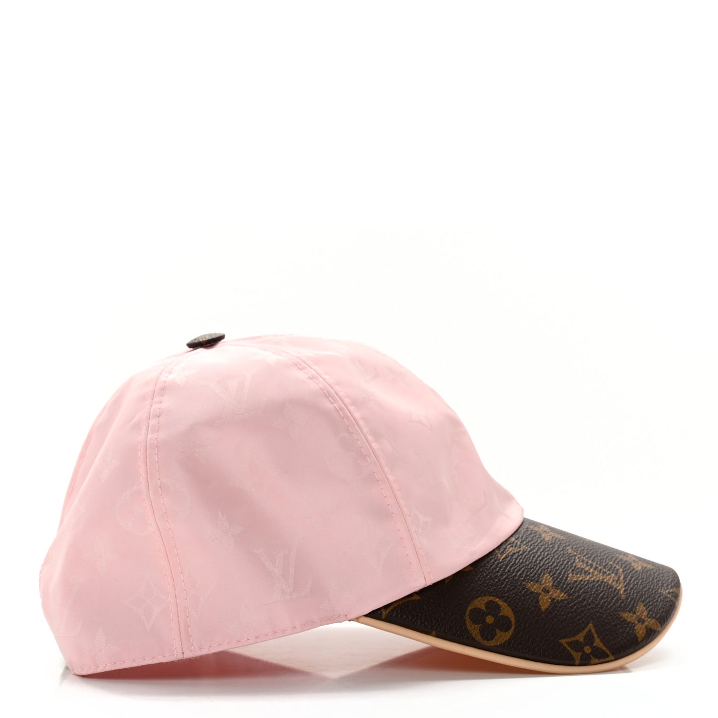 Polyester Silk Monogram LV Get Ready Cap M Pink