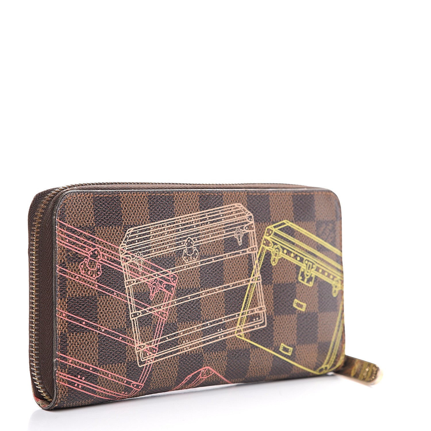Louis Vuitton Damier Ebene 2014 Christmas Animation Zippy Wallet 2 of 14