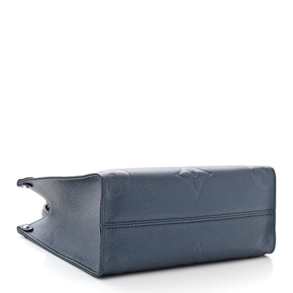 Louis Vuitton Metallic Empreinte Monogram Giant Onthego PM Navy Nacre 4 of 9