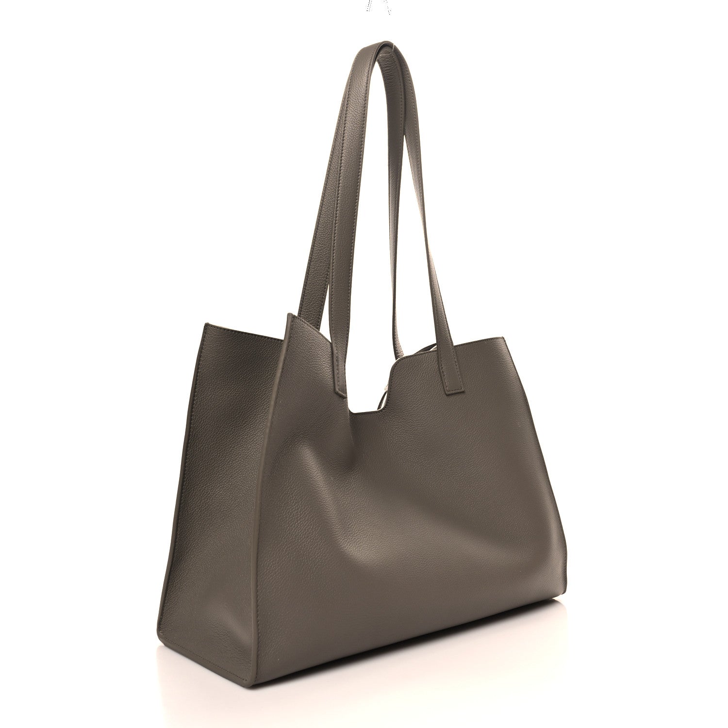Celine Supple Grained Calfskin Cabas 16 Bag Pebble 3 of 9