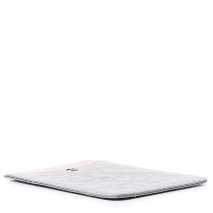 Chanel Metallic Aged Calfskin Brilliant iPad Case Silver 4 of 8