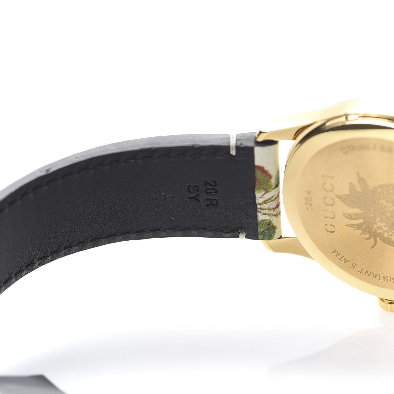Gucci Stainless Steel Calfskin 38mm G-Timeless Floral Quartz Watch Ivory 7 of 9