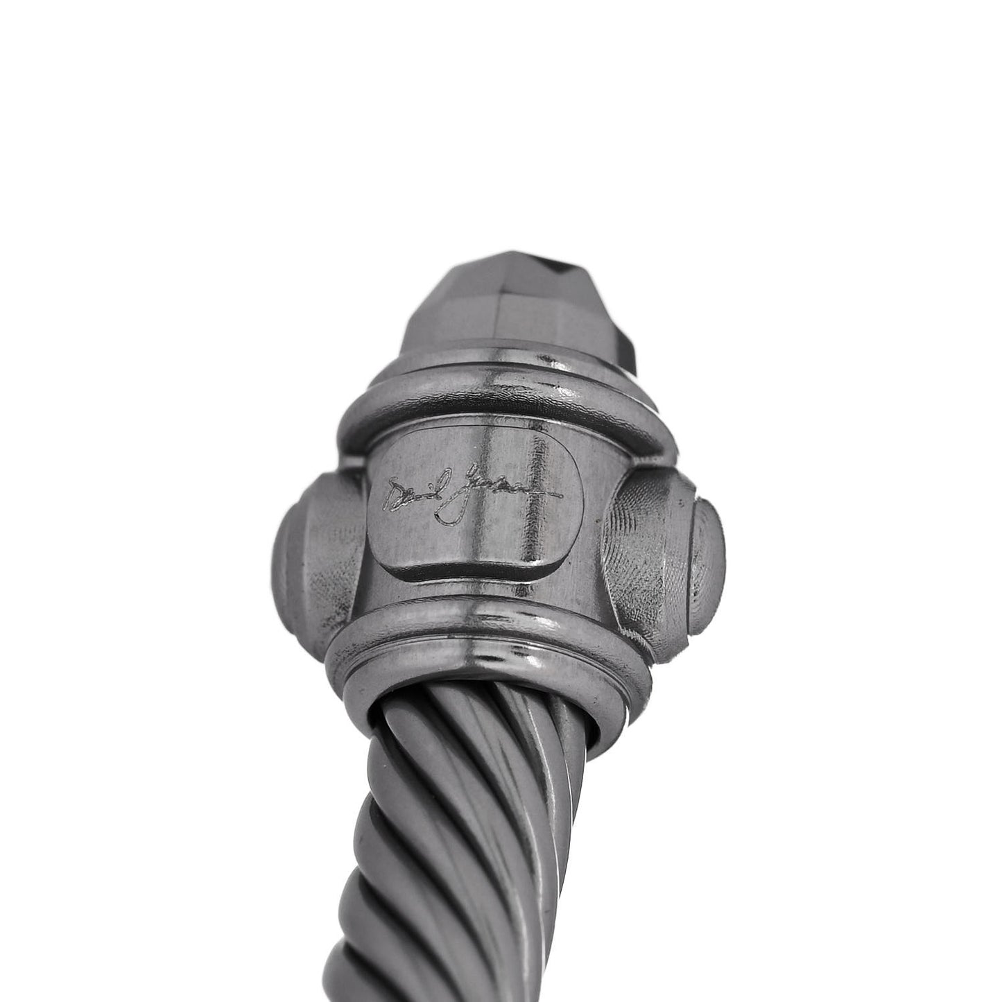 Aluminum 5mm Renaissance Bracelet Darkened Silver