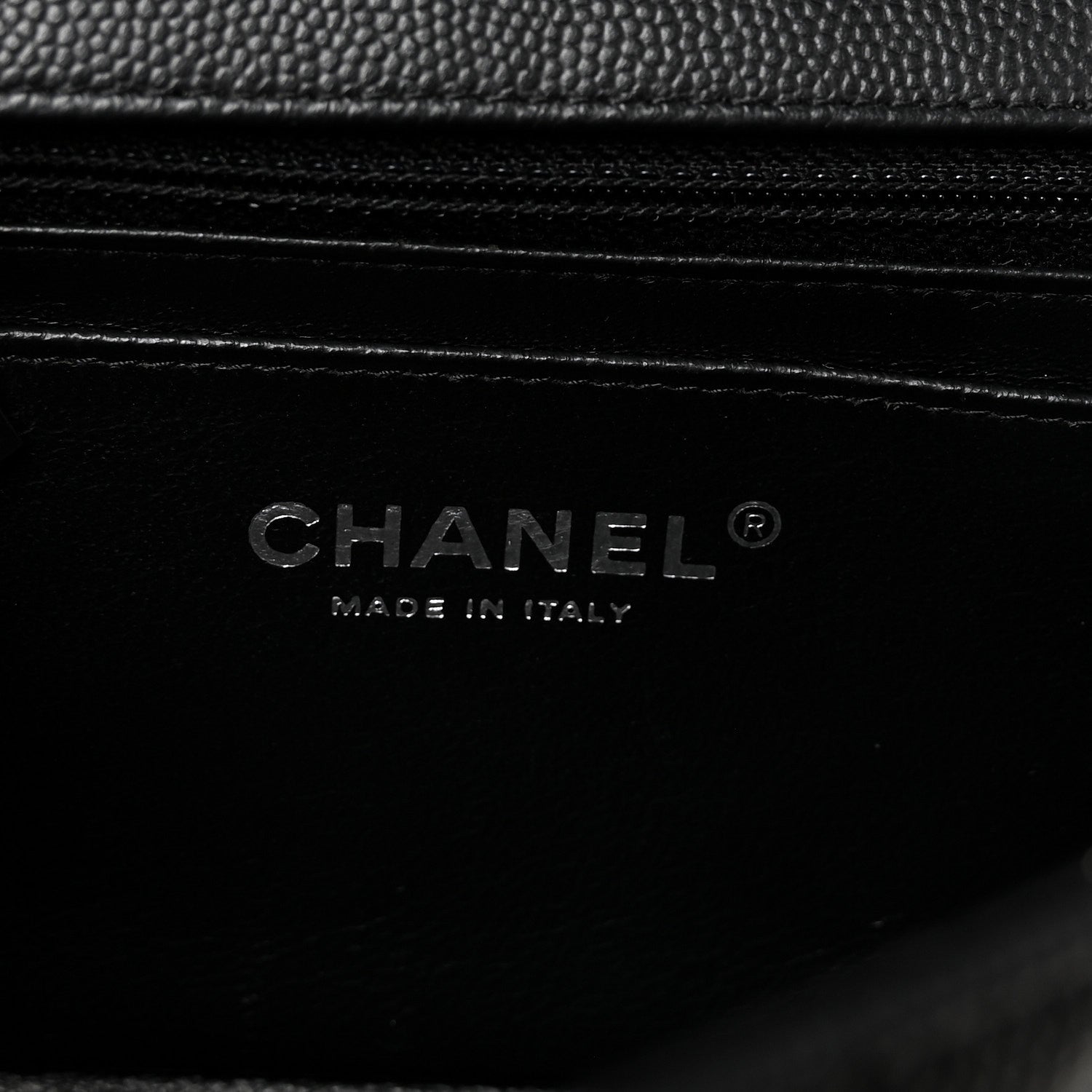 Chanel Caviar Chevron Quilted Mini Rectangular Flap Black 6 of 10