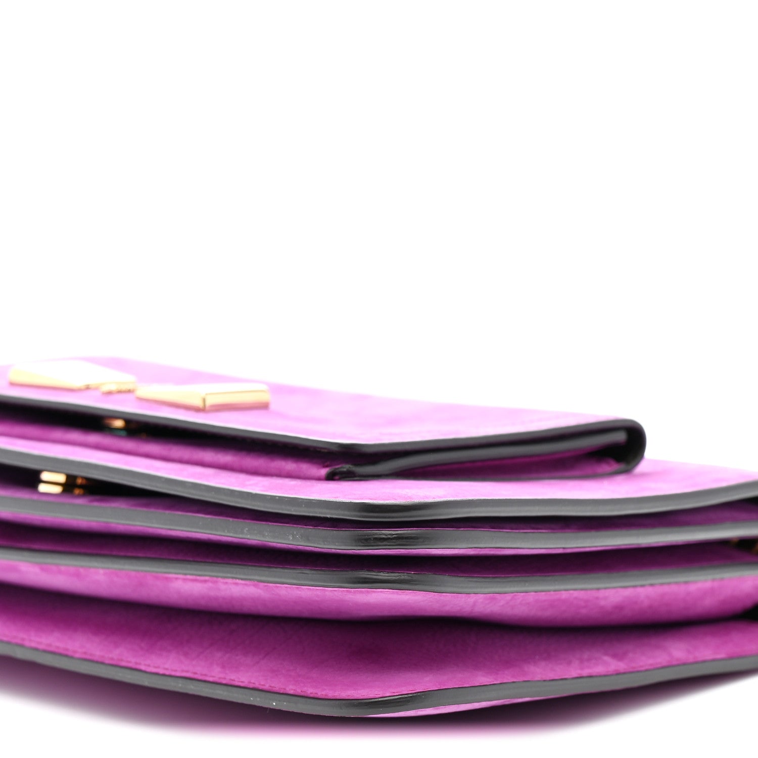 Ferragamo　紫 スエード パーティーバッグ Salvatore Ferragamo Suede Ginevra Chain Bag Purple 1775505