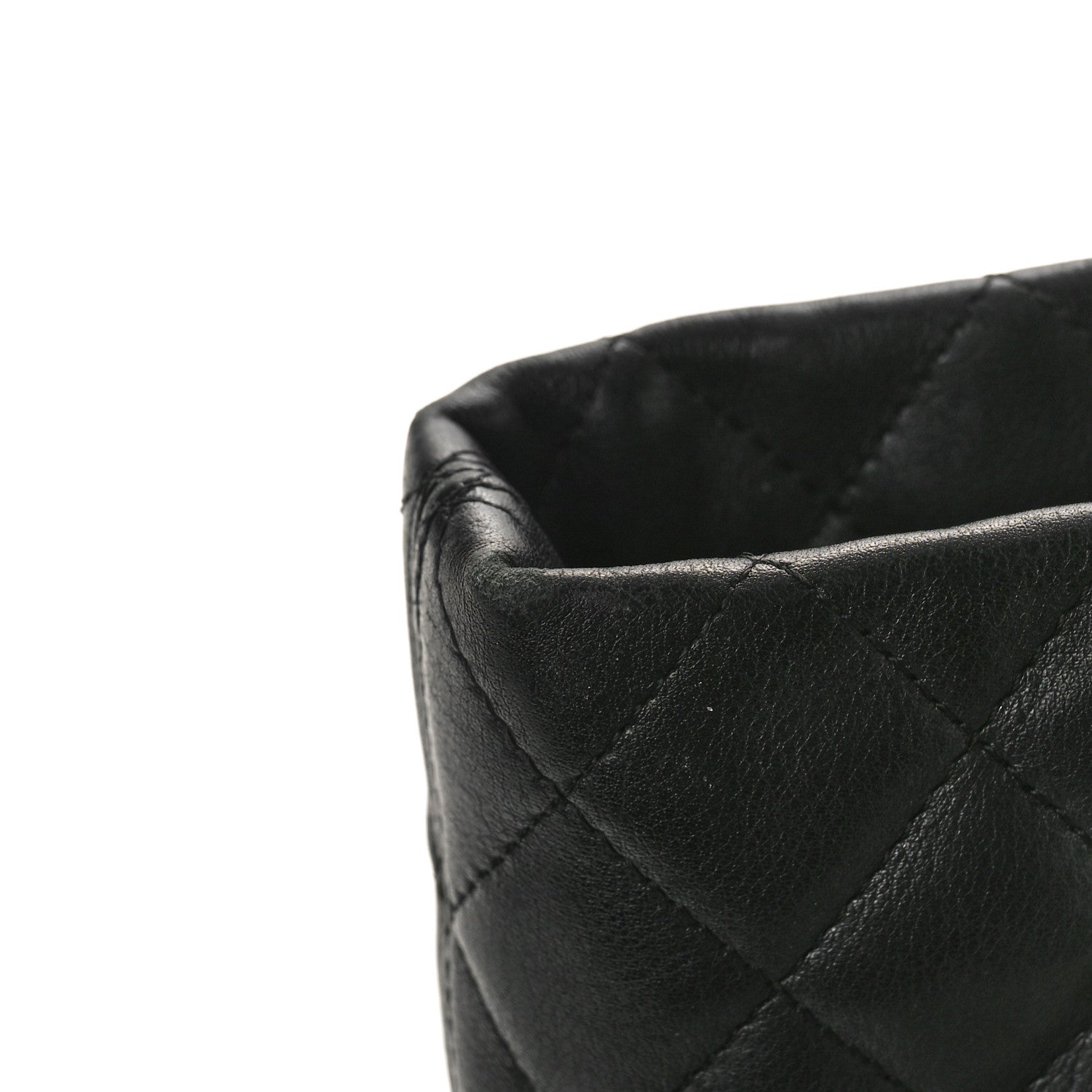 Chanel Calfskin Quilted Large Cambon Tote Black White 11 of 12