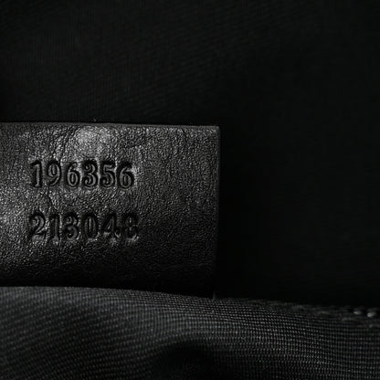 Gucci Denim Monogram Large Carry On Duffle Black 7 of 9