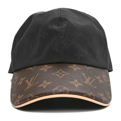 Louis Vuitton Polyester Silk Monogram LV Get Ready Cap L Black 3 of 9