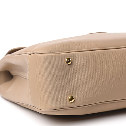 Burberry Trench Calfskin Large DK88 Top Handle Bag Honey 9 of 12