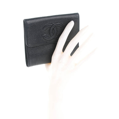 Chanel Caviar Timeless CC Compact Wallet Black 2 of 10
