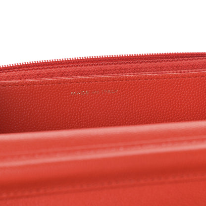 Chanel Caviar Quilted Wallet On Chain WOC Orange 7 of 10