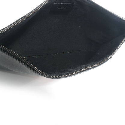 Givenchy Texutured Coated Canvas Rottweiler Print Medium Cosmetic Pouch Black 6 of 8