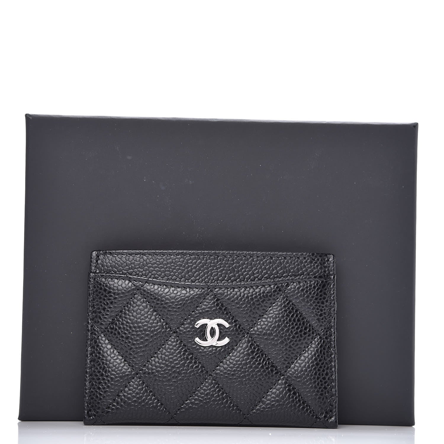 Chanel Caviar Quilted Card Holder Black 9 of 9