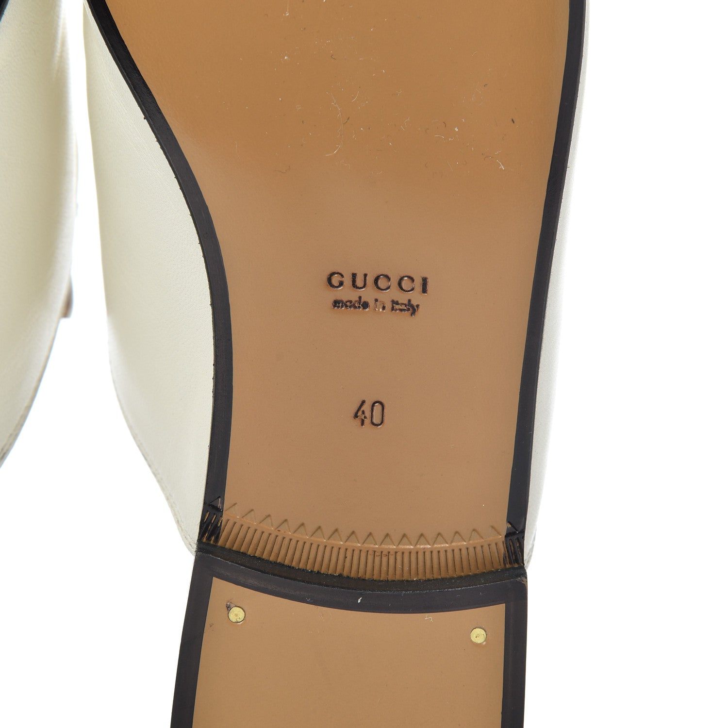 Gucci Malaga Kid Womens Princetown Slippers 40 Mystic White 6 of 13