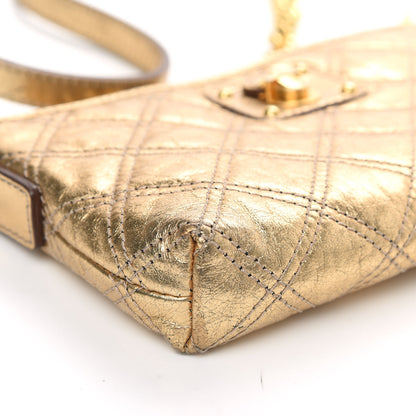 Marc Jacobs Metallic Lambskin Quilted Crossbody Gold 7 of 9