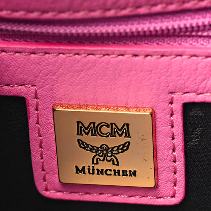 MCM Visetos Studded Small Stark M Backpack Pink 6 of 10