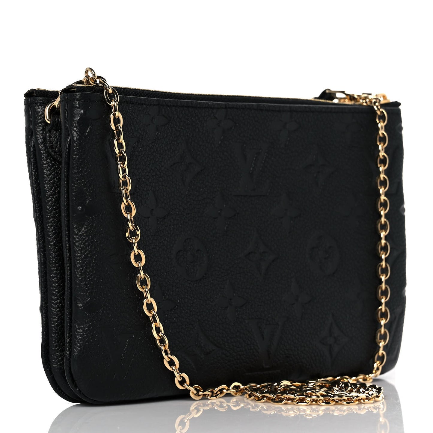 Empreinte Double Zip Pochette Black