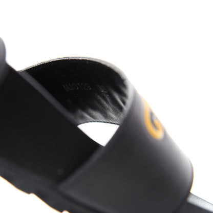 Louis Vuitton Calfskin New Wave Bom Dia Mule Sandals Black 38 10 of 10
