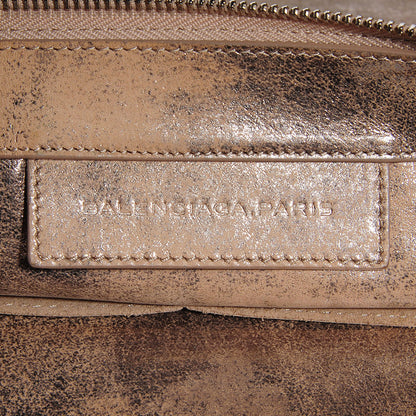 Balenciaga Metallic Calfskin Milkyway Ligne Papier Messenger Beige 8 of 10