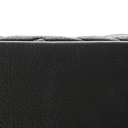 Saint Laurent Sheepskin Matelasse Chevron Monogram Large College Satchel Black 15 of 16