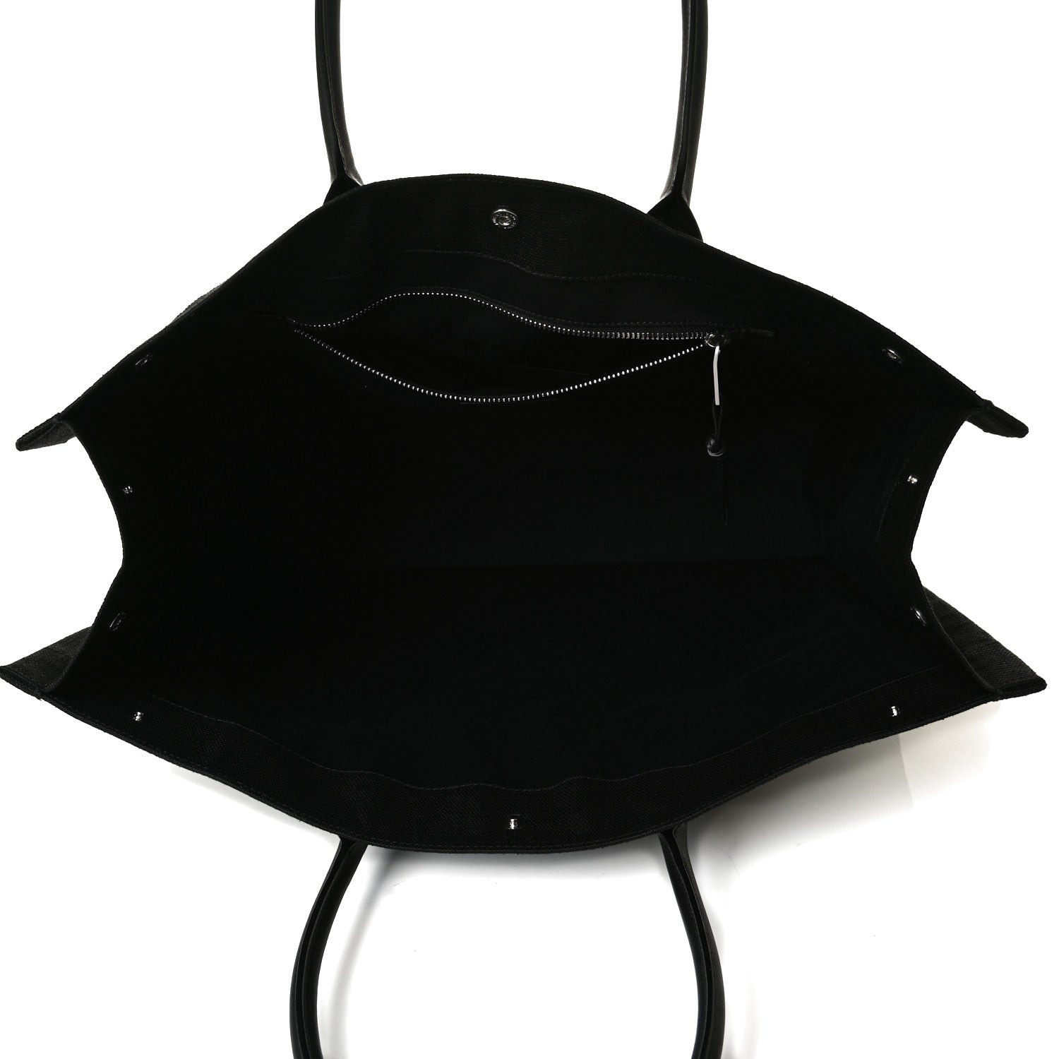 Saint Laurent Raffia Linen Calfskin Rive Gauche Tote Black 5 of 9