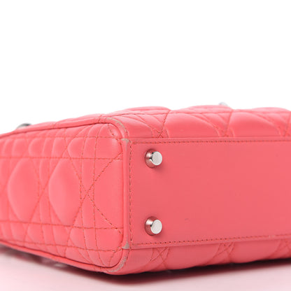 Christian Dior Lambskin Cannage Mini Lady Dior Pink 6 of 15
