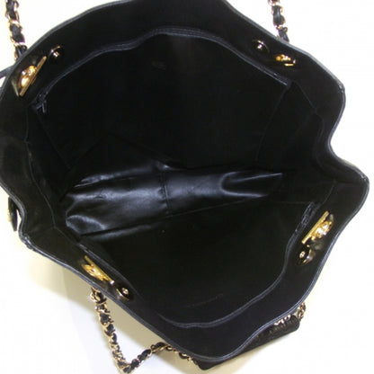 Chanel Lambskin Shopping Tote Black 6 of 8