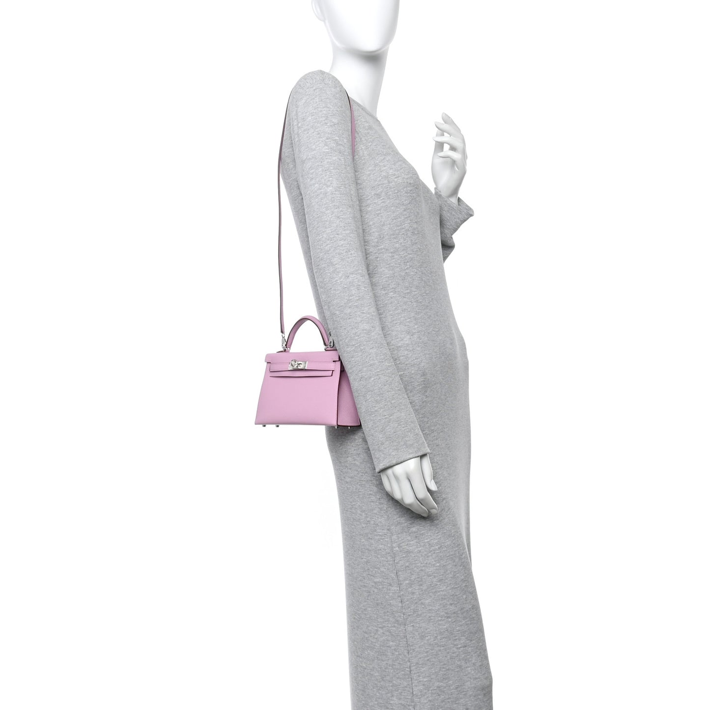 Epsom Mini Kelly Sellier 20 Mauve Sylvestre