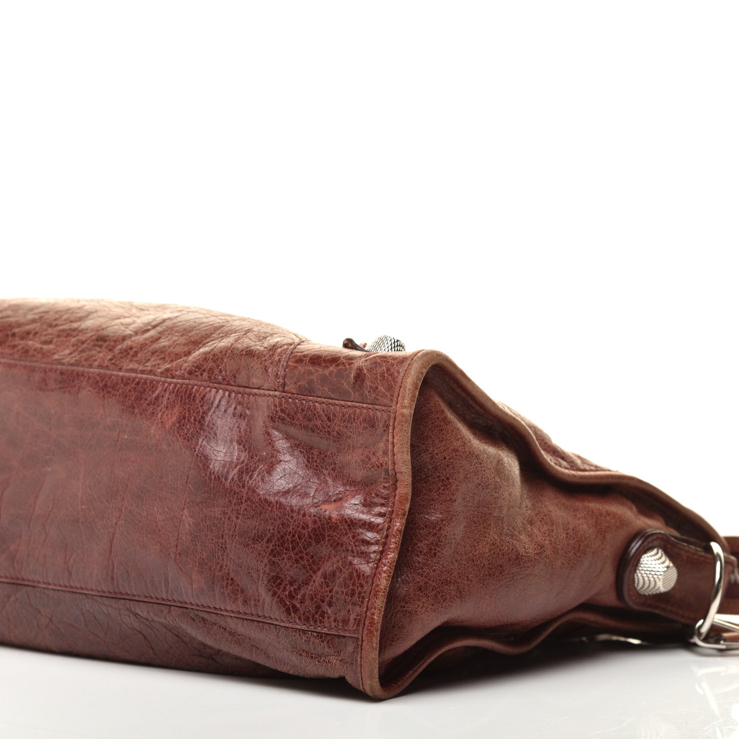 Chevre Giant 21 Silver Hardware City Sienna
