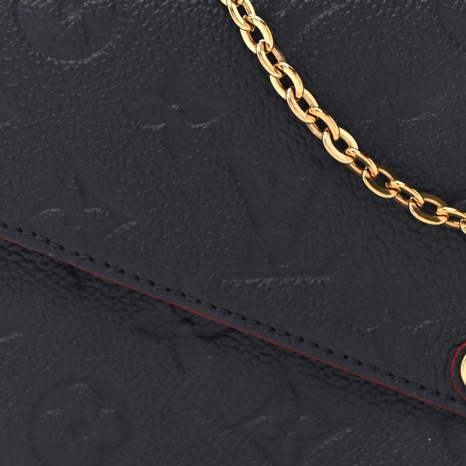Louis Vuitton Empreinte Pochette Felicie Chain Wallet Marine Rouge 10 of 21