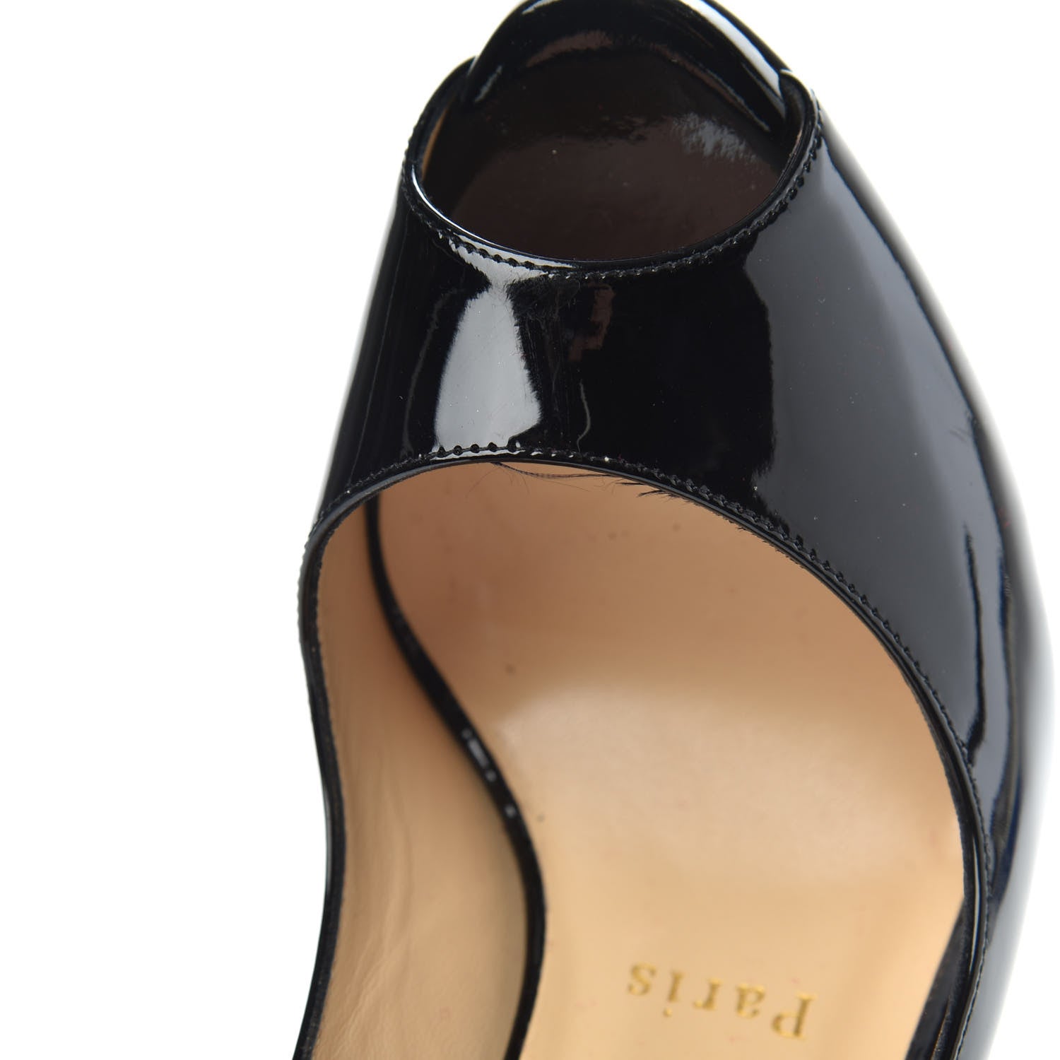 Christian Louboutin Patent Gamma Talon 120 Pumps 36.5 Black 9 of 9