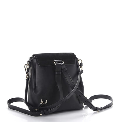 Chloe Suede Calfskin Small Faye Backpack Black 3 of 7