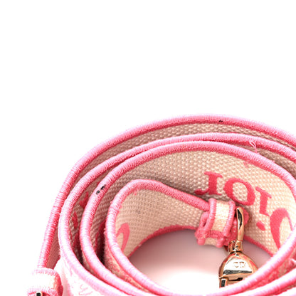 Christian Dior Canvas Toile De Jouy Embroidered Medium Lady D-Lite Peony Pink 12 of 12