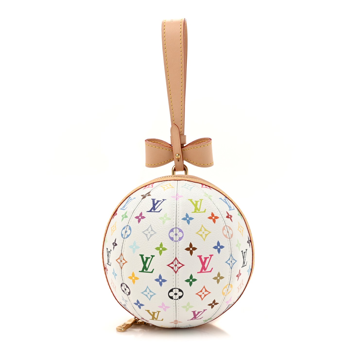 LV x TM Monogram Multicolor Koro Koro Clutch White