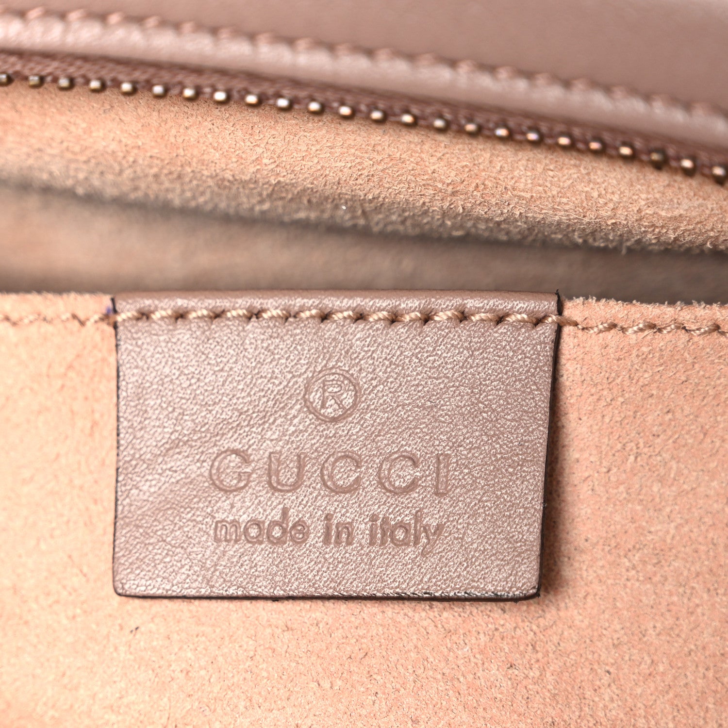 Gucci Calfskin Matelasse Mini GG Marmont Chain Shoulder Bag Porcelain Rose 6 of 10