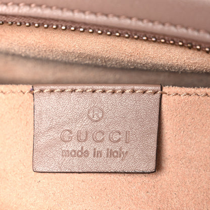 Gucci Calfskin Matelasse Mini GG Marmont Chain Shoulder Bag Porcelain Rose 6 of 10