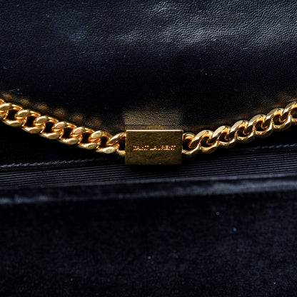Saint Laurent Velvet Medium Monogram Kate Tassel Shoulder Bag Black 9 of 11