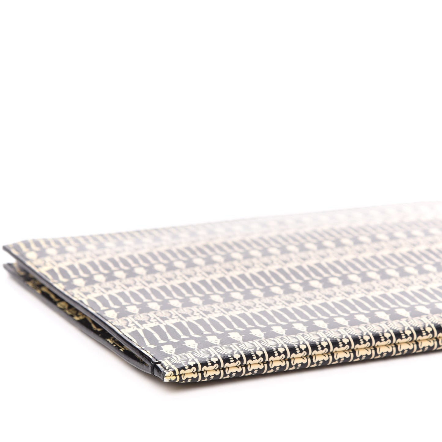 Grain de Poudre Skeleton Print Zipped Tablet Holder Black