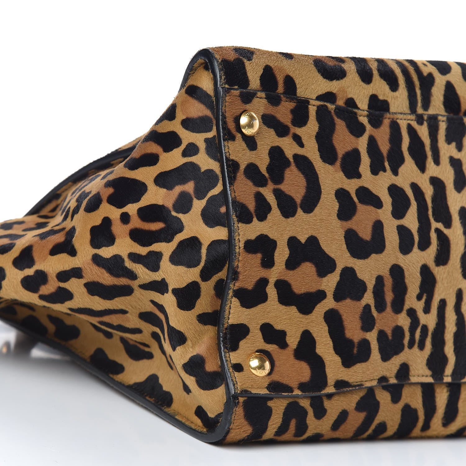 Prada Cavallino Leopard Print Twin Pocket Tote 9 of 11