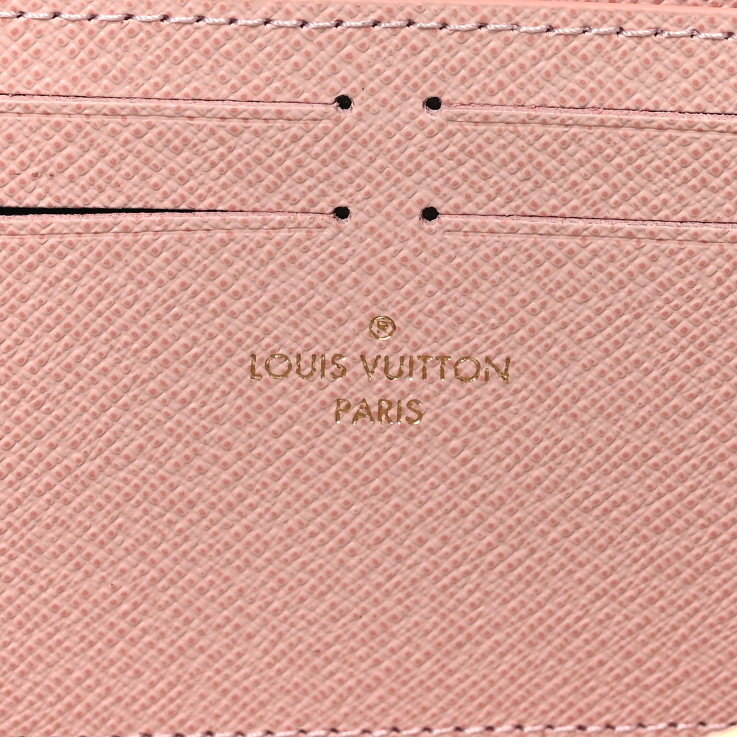 Damier Azur Clemence Wallet Rose Ballerine
