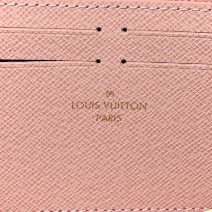 Louis Vuitton Damier Azur Clemence Wallet Rose Ballerine 6 of 8