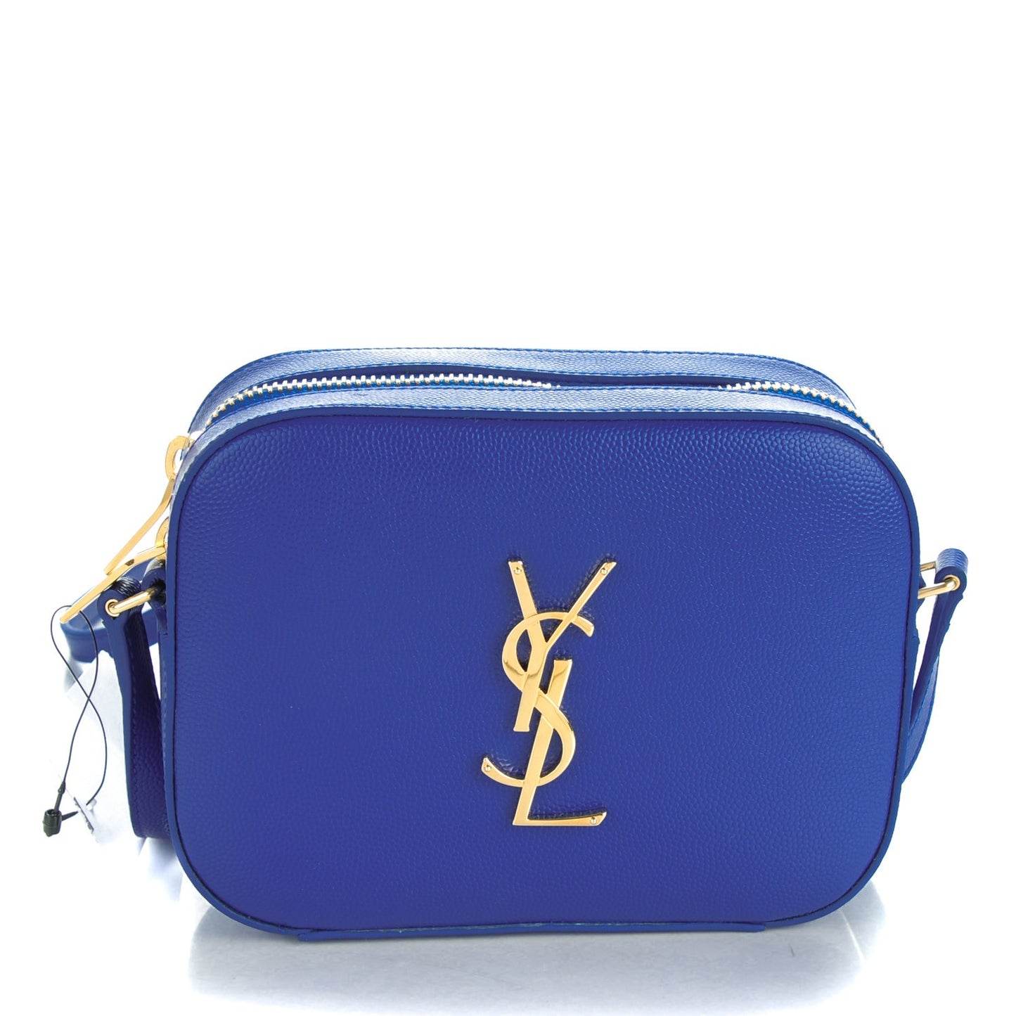 Grain De Poudre Small Classic Monogram Camera Bag Blue Majorelle