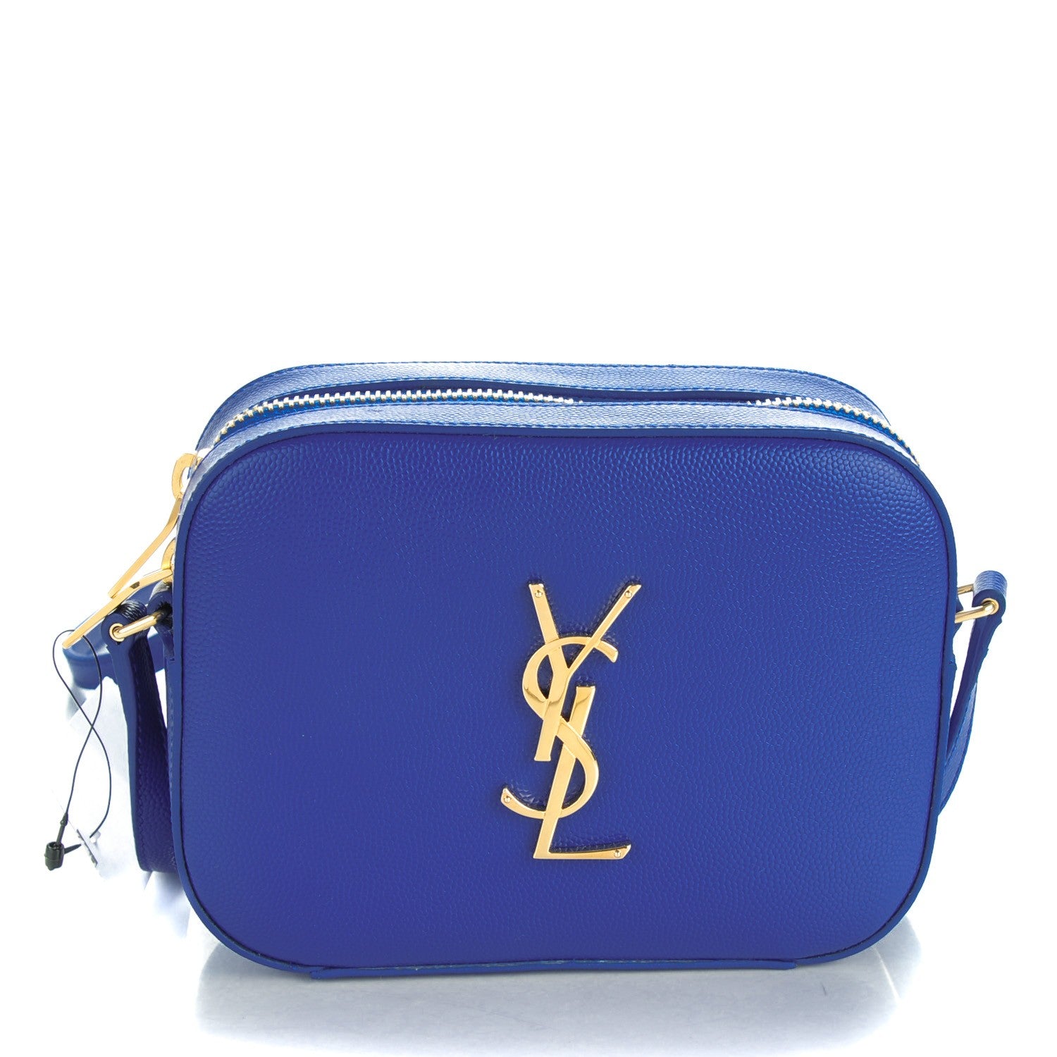Saint Laurent Grain De Poudre Small Classic Monogram Camera Bag Blue Majorelle 1 of 7