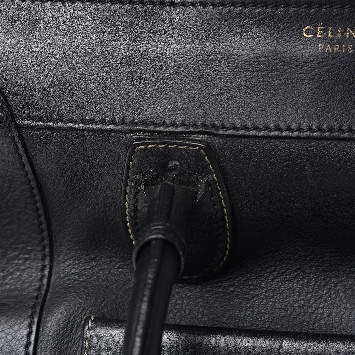 Smooth Calfskin Mini Envelope Luggage Black
