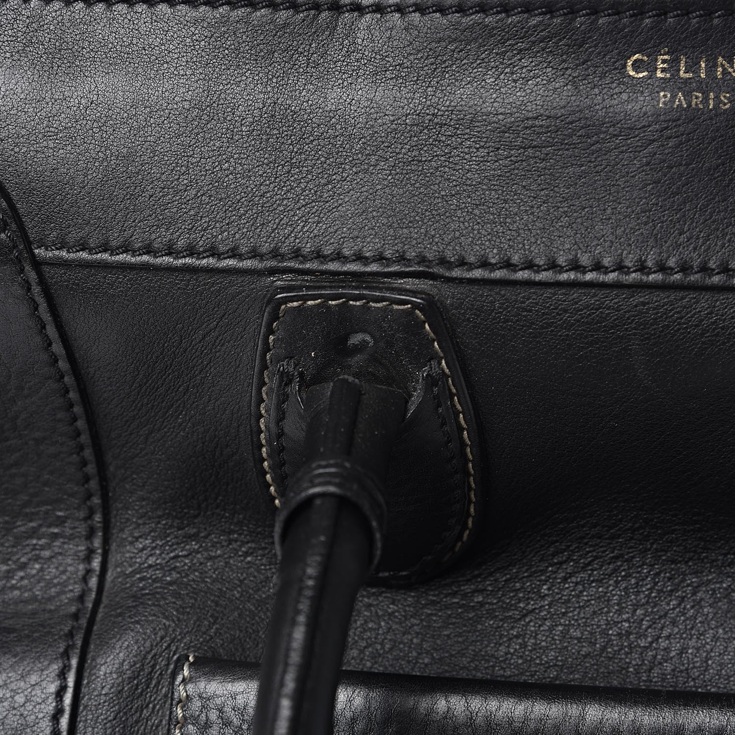 Celine Smooth Calfskin Mini Envelope Luggage Black 16 of 16