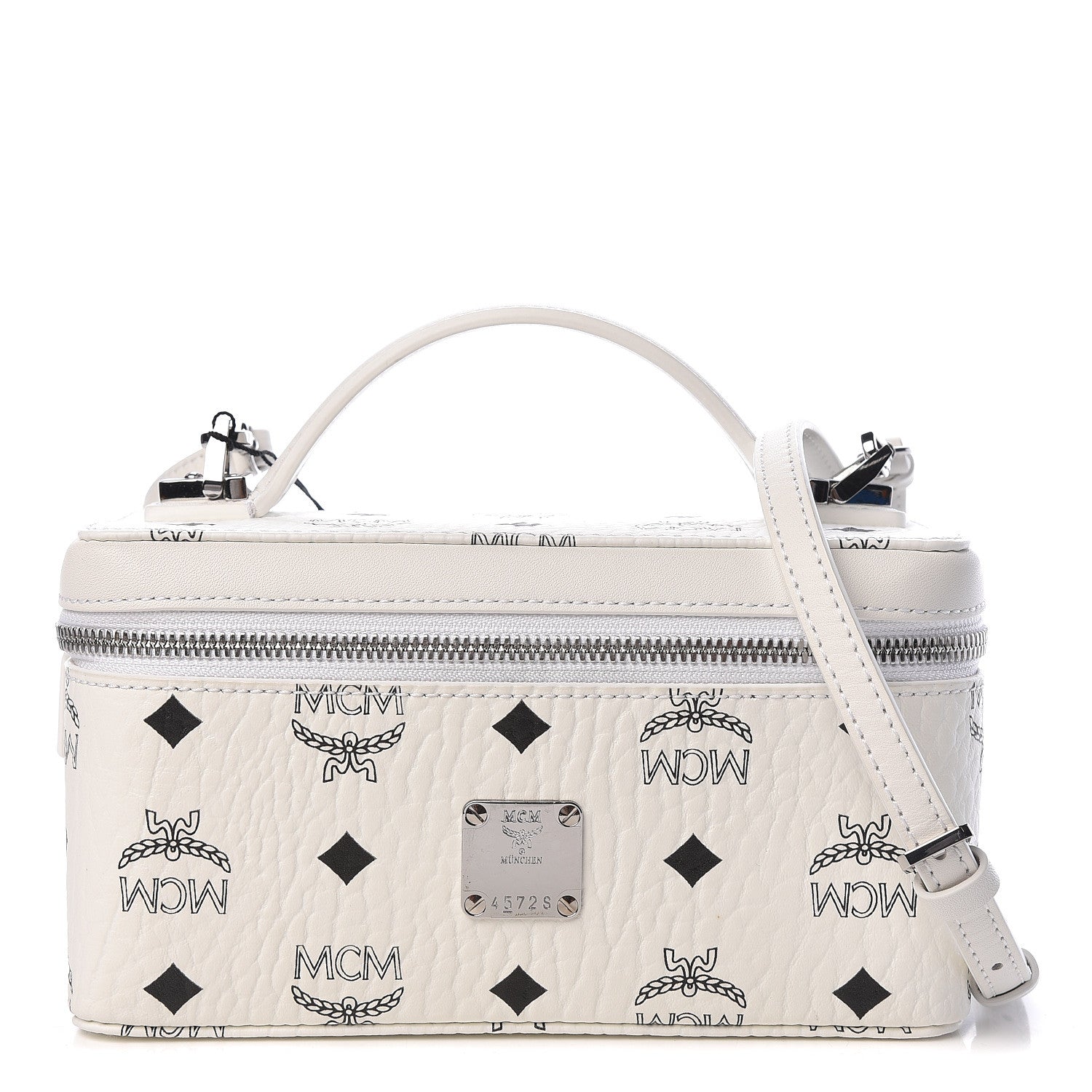 MCM Visetos Vanity Case White 1 of 6